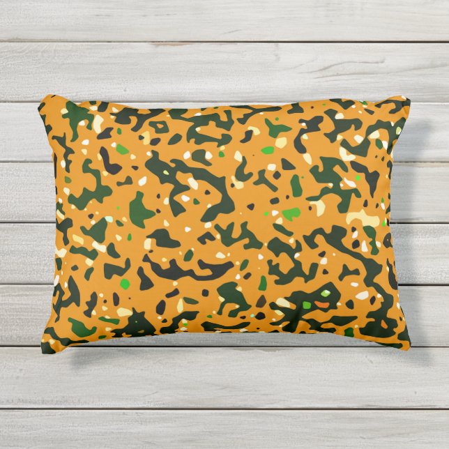 Almofada Para Ambientes Externos Padrão Rustic Camo Camouflage (Frente)