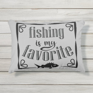 Almofada Para Ambientes Externos Pesca é minha citação favorita