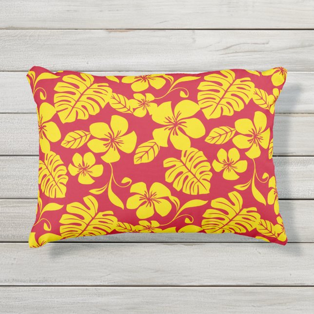 ALMOFADA PARA AMBIENTES EXTERNOS PINK BIKINI (VERMELHO/DOURADO) (Frente)