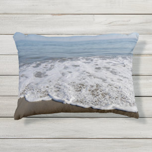 Almofada Para Ambientes Externos Praia/areia/ondas/pedras/rochas/seixos