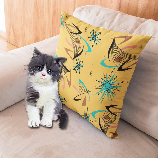 Almofada Para Ambientes Externos Pretty, Mid Century Modern, Abstract Pattern (Criador carregado)