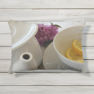 Almofada Para Ambientes Externos pronto para o chá