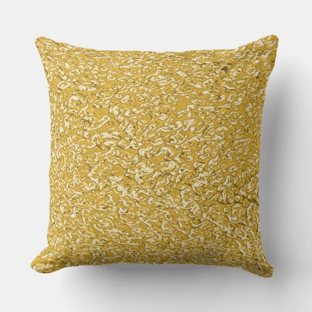 Almofada Para Ambientes Externos PURE DOURADO Splatter Patterno + texto/foto (Frente)