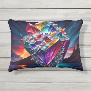 Almofada Para Ambientes Externos Rainbow Gem Art Seven
