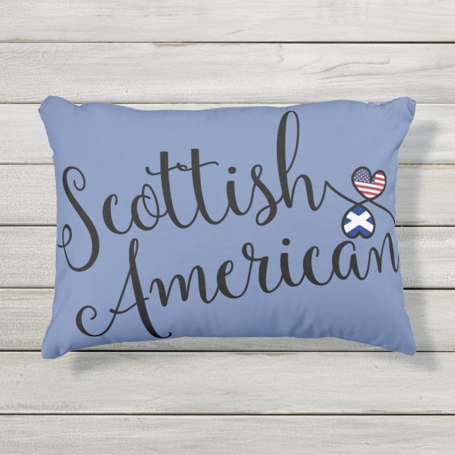 Almofada Para Ambientes Externos Scottish American Accent Travesseiro, Escócia (Frente)