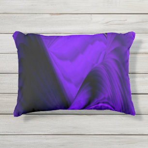 Almofada Para Ambientes Externos Sonhos de Arco-Íris de Flor Roxo