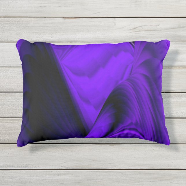 Almofada Para Ambientes Externos Sonhos de Arco-Íris de Flor Roxo (Frente)