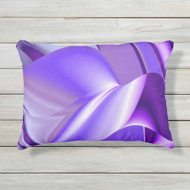 Almofada Para Ambientes Externos Sonhos de Arco-Íris de Flor Roxo (Frente)