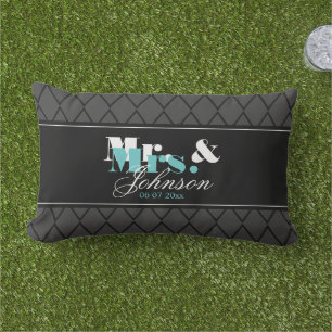 Almofada Para Ambientes Externos Sr. e Sra. exteriores travesseiro decorativo para