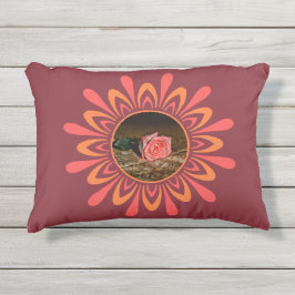 Almofada Para Ambientes Externos SUA FOTO E MONOGRAMA Flor / travesseiro personaliz