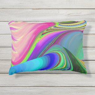 Almofada Para Ambientes Externos Summersense, Abstrato 3D Rainbowart