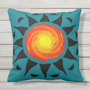 Almofada Para Ambientes Externos Sun tribal