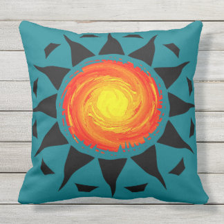 Almofada Para Ambientes Externos Sun tribal