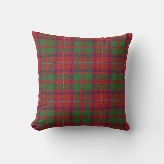 Almofada Para Ambientes Externos Tartan do Clã Escocês Shaw (Frente)
