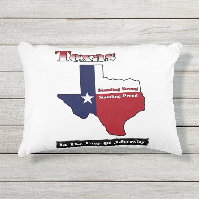 Almofada Para Ambientes Externos Texas Standong Strong (Frente)