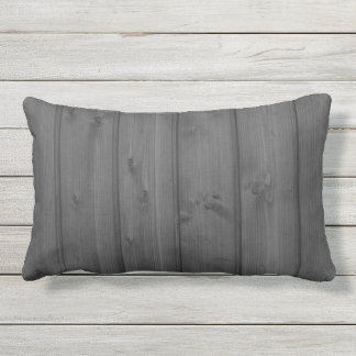 Almofada Para Ambientes Externos Textura de madeira de Cinzas escuras