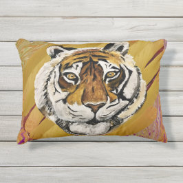 Almofada Para Ambientes Externos Tiger Tai Chi Tiger Face