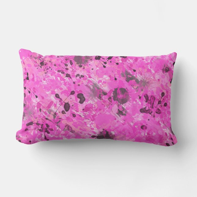Almofada Para Ambientes Externos Tinta Rosa (Frente)
