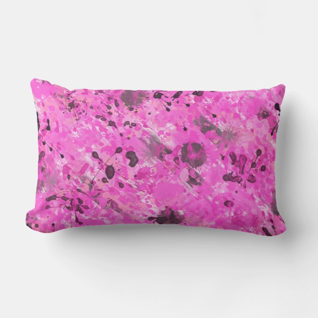 Almofada Para Ambientes Externos Tinta Rosa (Frente)