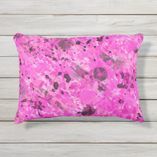 Almofada Para Ambientes Externos Tinta Rosa