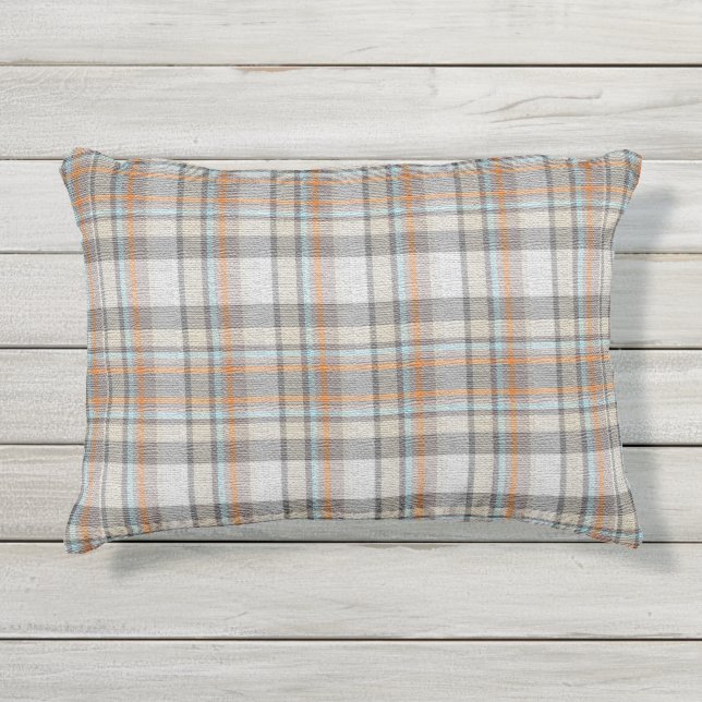 Almofada Para Ambientes Externos Tons Suaves de Outono (Frente)