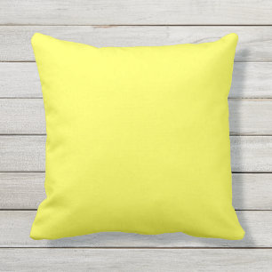 Almofada Para Ambientes Externos Travesseiro amarelo-claro suave