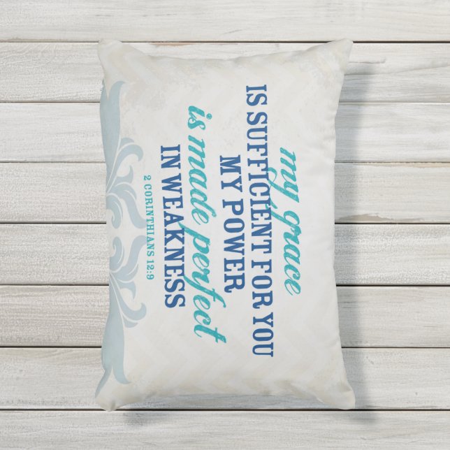 Almofada Para Ambientes Externos travesseiro da escritura (Front(Vertical))