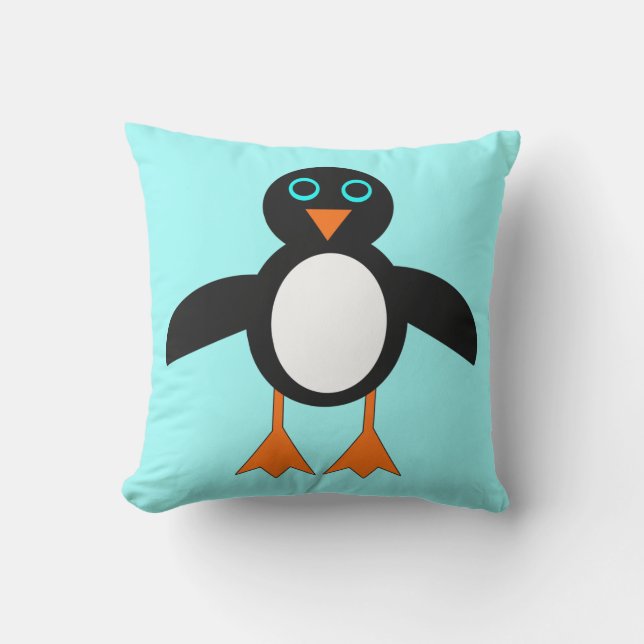 Almofada Para Ambientes Externos Travesseiro de Pinguim Cujo Exterior (Frente)