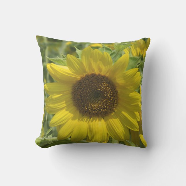Almofada Para Ambientes Externos Travesseiro de Tecido Dourado do Sol (Frente)