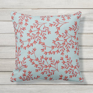 Almofada Para Ambientes Externos Travesseiro decorativo Azul Coral & Oceano