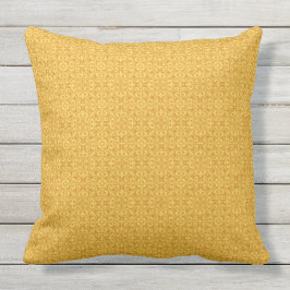 Almofada Para Ambientes Externos Travesseiro decorativo de Padrão Amarelo Havaiano