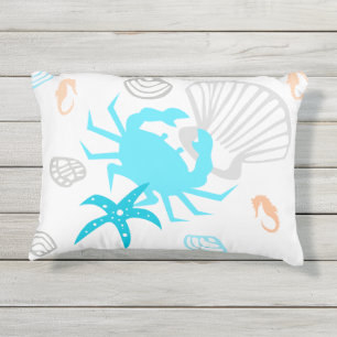 Almofada Para Ambientes Externos Travesseiro decorativo de Tema da Praia Costeira N