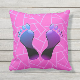 Almofada Para Ambientes Externos Travesseiro decorativo dos pés do açúcar