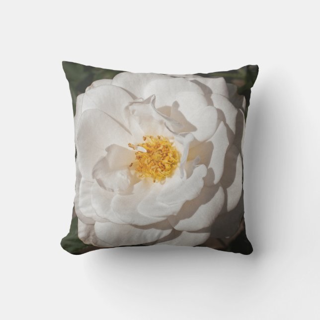 Almofada Para Ambientes Externos Travesseiro decorativo exterior do rosa branco (Frente)