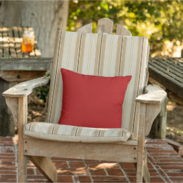 Almofada Para Ambientes Externos Travesseiro Decorativo Vermelho Sólido