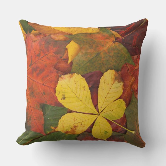 Almofada Para Ambientes Externos Travesseiro exterior alaranjado, vermelho, amarelo (Frente)