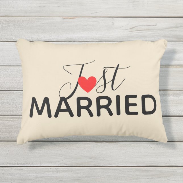 Almofada Para Ambientes Externos Travesseiro externo do recem casados (Frente)