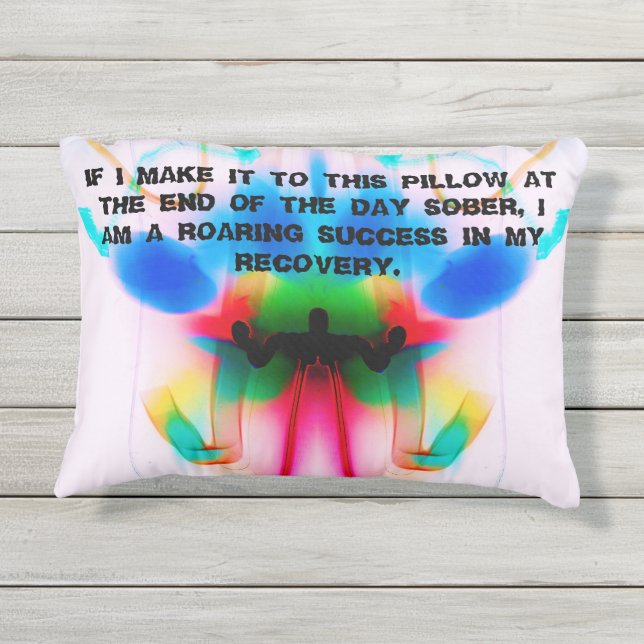 Almofada Para Ambientes Externos Travesseiro feito sob encomenda da sobriedade do (Verso)