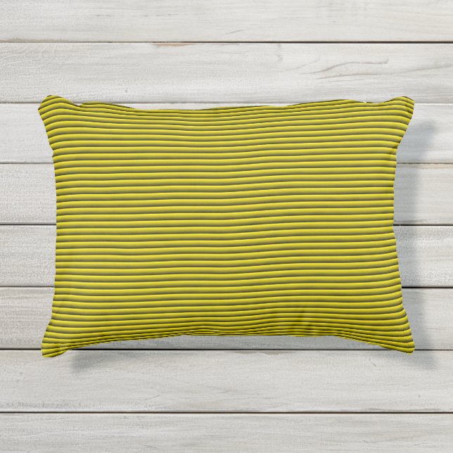 Almofada Para Ambientes Externos Travesseiro para o exterior com Lemon Stripe (Frente)