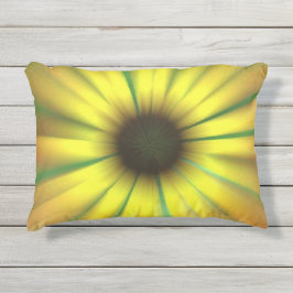 Almofada Para Ambientes Externos Travesseiro Trippy Sunflower 12 X16