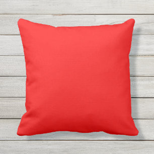 Almofada Para Ambientes Externos travesseiro vermelho claro, claro e sólido, de cor