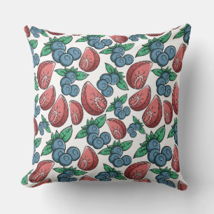 Almofada Para Ambientes Externos Travesseiros decorativos do teste padrão das baga