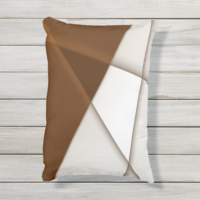 Almofada Para Ambientes Externos Triângulo e sombra incríveis, estilo clássico mode (Verso (Vertical))