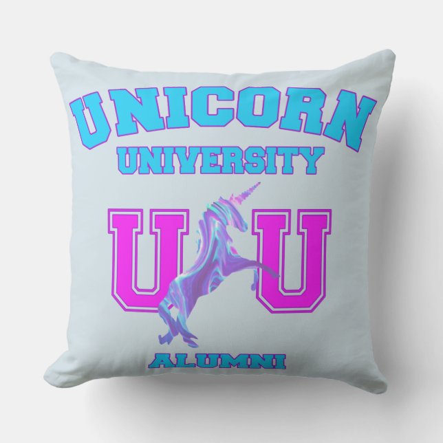 Almofada Para Ambientes Externos Universidade Unicorn (Frente)