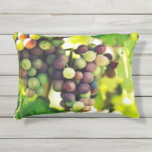 Almofada Para Ambientes Externos Uvas maravilhosas da videira, queda Sun do outono