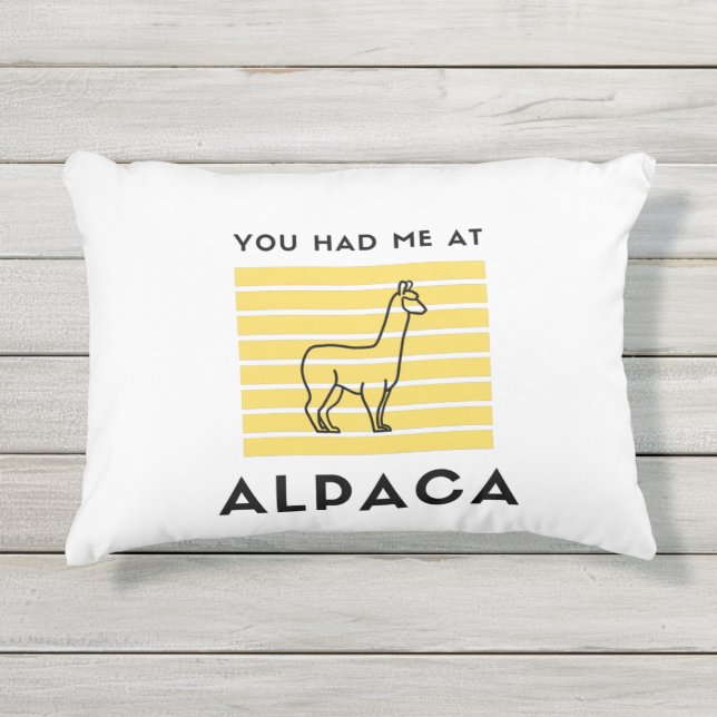 Almofada Para Ambientes Externos Você me teve na Alpaca (Frente)