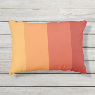 Almofada Para Ambientes Externos Warm colors - retro shades stripes 