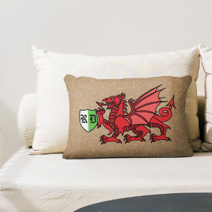 Almofada Para Ambientes Externos Welsh Dragon Monograma