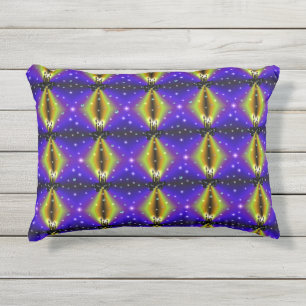 Almofada Para Ambientes Externos Xmas Artdeco no Arco Amarelo Roxo
