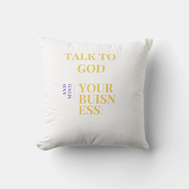 almofada para conversar com Deus (Frente)